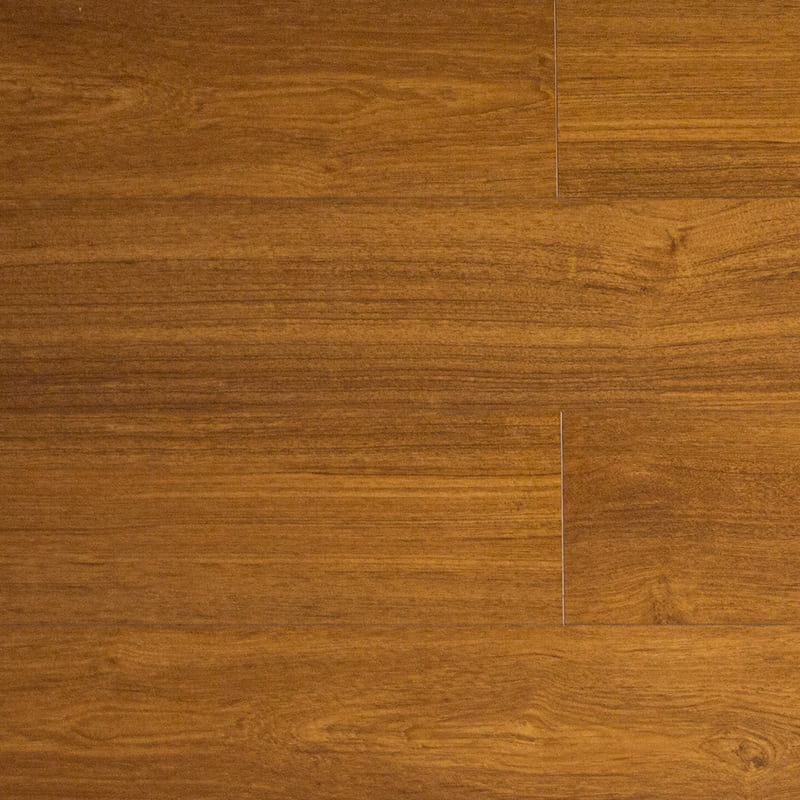 Monikerroksinen teak lämmin keltainen käsi - kaavittu Click Engineered -puulattia (1220 × 196 × 15 mm)