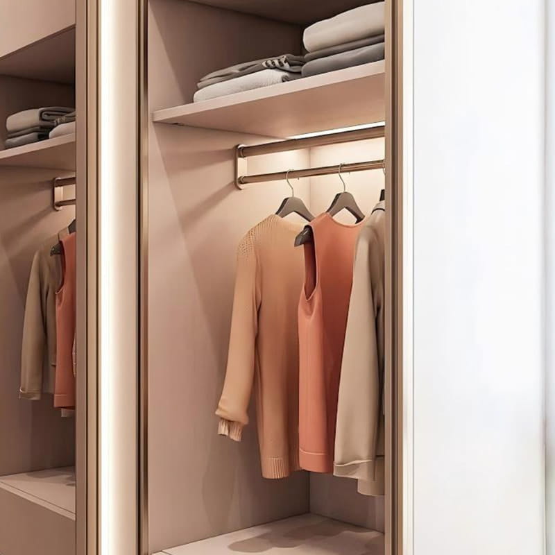 Versailles Minimalist Touch-Matte Valaistu vaatehuone